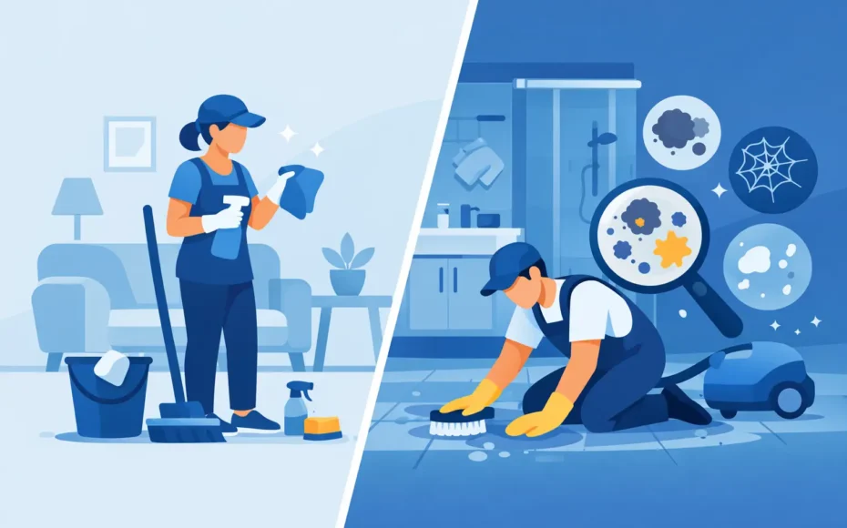 Deep Cleaning vs Regular Cleaning Explained